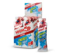 HIGH5 Aqua Caffeine Carbohydrate Gels - Running Supplements for Fast Energy - Natural Fruit Juice - Muscle Gel Endurance Fuel for Cycle Nutrition & Energy Gels for Hiking (Berry, 20 x 66g)