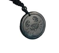 Energy Harmony Shungite 12 Zodiac Pendant Necklace - Chakra Balance - Handcrafted Constellations Jewelry - Healing Crystal Protection Necklace - Quantum Pendant (Cancer)