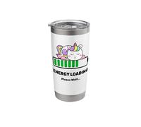 Energy Loading Please Wait Funny Sleeping Cute Unicorn Stainless Steel Insulated Tumbler