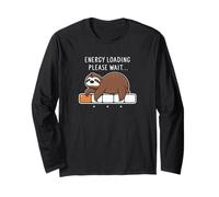 Energy Loading Please Wait - Sleepy Sloth Vibe Long Sleeve T-Shirt