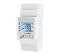 Energy Meter Single Phase 80A Din Rail Power Monitor KWh Wattmeter Voltmeter Ampermeter 110V 230V 50/60Hz