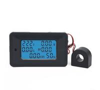 Energy Monitoring Device for AC Voltage 110V 250V LCD Digital Meter Shows Current, Voltage, Frequency, and Power Factor