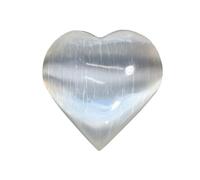 Energy Natural Gypsum Moonstone Heart Crystal 4cm Quartz Gemstone Healing Stone for Home Decoration