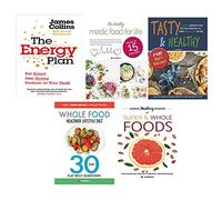 Energy plan, tasty and healthy, medic food for life, whole food healthier lifestyle diet, hidden healing powers 5 books collection set