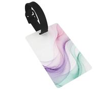 Energy Ripple Luggage Tags for Suitcases - Durable PVC ID Tags with Detachable Straps for Travel, Backpack, Golf Bag, Anti-Loss