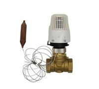 Energy Saving 30-70 Degree Control Floor Heating System Thermostatic Radiator Valve M30*1.5 Remote controlle 2 Way Brass