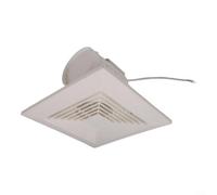 Energy Saving Ceiling Mounted Fan For Bathroom Ventilation Silent Brushless Dc Motor Reduces Power Usage By Half 110 Cfm Airflow Rate Removes Dampness And Easy Install Spring Clips Abs Frame(8inch)