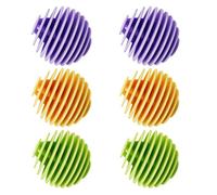 Energy Saving Dryer Balls Silicone Laundry Balls for Home Washing Machine Quick Drying Non-Melt New Softer Material Tumble Dryer Ball Clothes Will Come Out Soft Fluffy (2 Purple/Yellow/Green Each)