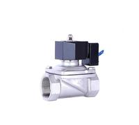 Energy Saving Electric Solenoid Valve Normally Closed Stainless Steel Female Thread Coil Can be Powered on 24 Hours 12V 24V 220V(Nbr-seal-110vac-closed)