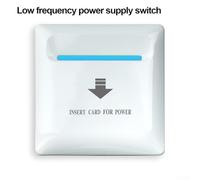 Energy Saving Power Supply Switch for Hotel Use 125KHZ NonContact Induction Card Sensor Low Frequency Power Control Switch with Delay Feature (White)