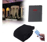 Energy-Saving Starry Night Backdrop, Durable Foldable Velvet with Remote & DMX512, Ideal for Photography, Club Events, Birthday Parties, and Ceiling Decor