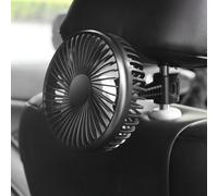 Energy Saving Suction Cup Car Fan 12V24V, Quiet USB Power for Travel and Daily Use (chair back type)