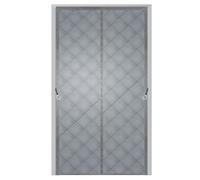 Energy Saving Thermal Door Curtain Heavy Duty Magnetic Insulated Wind Barrier for Winter, Draft Blocker for Front Doors, Bedrooms, Garages, Grey,W90×H200cm