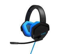Energy Sistem ES Gaming Headset ESG 4 Surround 7.1 Blue Headphones Gamer Headphones PC (LED Lights, 7, 7.1 Surround Sound, Leather Circumaural Pads) - Blue