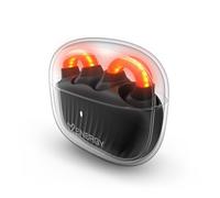 Energy Sistem Lightpods Dark Open Sound Earphones with 25 Hour Battery, Curved Design, ENC Microphone, IPX4 Protection, Directional Sound, Bluetooth, Wireless