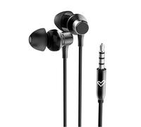 Energy Sistem Metallized In-Ear Headphones (Microphone, 3.5 mm Jack, Aluminium, Recycled Plastic) Black