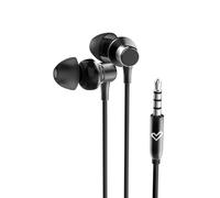 Energy Sistem Metallized In-Ear Headphones (Microphone, 3.5 mm Jack, Aluminium, Recycled Plastic) Black