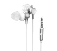 Energy Sistem Metallized In-Ear Headphones (Microphone, 3.5 mm Jack, Aluminium, Recycled Plastic) White