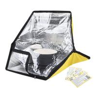 Energy Wise Premium Solar Oven, Portable Outdoor Solar Cooker & Camping Oven, Reinforced & Foldable with Support Rods, Carry Bag & Full Guide on Outdoor Cooking with Beginner Solar Camping Recipes