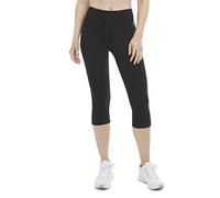 Energy Zone Women's Essential Cotton Capri Legging, Deep Black, Large