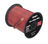 EnergyPro 16AWG 1.3mm² Electrical Wire 30m (15 Red + 15 Black) - 12V/24V DC Hookup Cable, CCA Stranded Low Voltage Wire for LED Strip, Automotive, Boat, Solar Panel