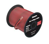 EnergyPro 18AWG 0.8mm² Electrical Wire 30m (15 Red + 15 Black) - 12V/24V DC Hookup Cable, CCA Stranded Low Voltage Wire for LED Strip, Automotive, Boat, Solar Panel