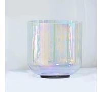 ENERGYSOUND Cosmic F Heart Chakra Clear Quartz Crystal Singing Bowl 6 inch (15 cm) - Sound Healing & Yoga Meditation