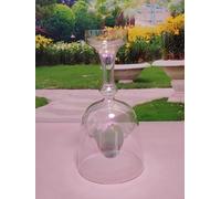 ENERGYSOUND Cosmic Light Chalice Grail Clear F Heart Chakra Quartz Crystal Singing Bowl 6 inch(15 cm)- Sound Healing & Yoga Meditation