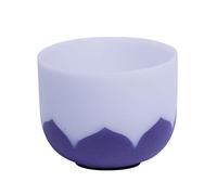 ENERGYSOUND Crystal Quartz Bowls 432 Hz A 3rd Eye Chakra Lotus Frosted Quartz Crystal Singing Bowl 8 inch (20 cm) ___ Sound Healing & Yoga Meditation