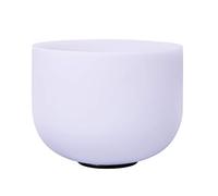 ENERGYSOUND Frosted C Root Chakra Quartz Crystal Singing Bowl 8 inch (20 cm) + Mallet &O-ring