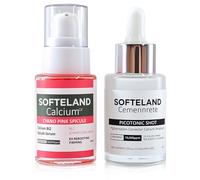 EneriWell Cyano Pink Spicule Serum & Ampoule Duo | Anti-Wrinkle & Firming Treatment | with Niacinamide, Calcium B12 | Pore Refinement & Whitening Essence | Oil Control Glass Skin Set (Pink+White)