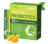 EneriWell Oral Probiotics, Dental Probiotics for Extreme Bad Breath Treatment, Pre and Probiotic for Gut Health, Probiotic and Prebiotics, probiotics for Women Fresh Breath,12 Strains Blend BLIS K12