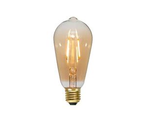 ENERJ 8.5W ST64 E27 Edison Screw Smart WiFi Filament Lamp, LED Light Bulb, CCT Changing & Dimmable Amber Retro Style Filament Decorative Bulb