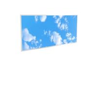 ENERJ Pack of 2 LED Sky Ceiling Panels 120x60cm, 60W 6000K Daylight 2D Cloud Effect Backlit Tile, Artificial Skylight for Office, Hospital & Basement (1195x595mm)