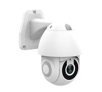 ENERJ Smart CCTV Outdoor Dome Camera, 2K 3MP HD PTZ WiFi Home Security IP Camera, 355° Pan 90° Tilt, IP66 Waterproof, Full Colour Night Vision, 2-Way Audio, Works with Alexa & Google Home