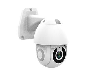 ENERJ Smart CCTV Outdoor Dome Camera, 2K 3MP HD PTZ WiFi Home Security IP Camera, 355° Pan 90° Tilt, IP66 Waterproof, Full Colour Night Vision, 2-Way Audio, Works with Alexa & Google Home