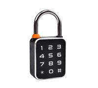 ENERJ Smart Fingerprint Padlock with Digital Keypad & Tuya App, 3-in-1 Keyless Bluetooth Locker Lock, IP66 Waterproof, USB Rechargeable, Heavy Duty Zinc Alloy for Gym, Gate, Bike, Luggage