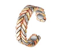 EnerMagiX Magnetic Copper Rings for Women & Men Ultra Strength Magnets 99.99% Solid Pure Copper Adjustable (2040)