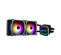 ENERMAX AQUAFUSION ADV ARGB 240 AIO Liquid CPU Cooler - Dual Chamber Pump - Infinity Mirror Design - Intel LGA1700/AMD AM5 Support 360W+ TDP (2x SquA RGB ADV 120 PWM) ELC-AQFA240-SQA, Black