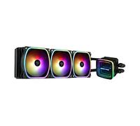 ENERMAX AQUAFUSION ADV ARGB 360 AIO Liquid CPU Cooler - Dual Chamber Pump - Infinity Mirror Design - Intel LGA1700/AMD AM5 Support 380W+ TDP (3x SquA RGB ADV 120 PWM) ELC-AQFA360-SQA, Black