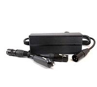 Enerpower DC-DC Car Charger 12V-24V Li-Ion to 54.6V (48V Li-Ion) 1.5A XLR-3, DC Bullet Plug for Motorhomes, Boats, Trucks etc. (XLR-3)