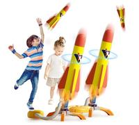 eners 2 Pack Rocket Launcher for Kids, 6 Foam Tipped Rockets, Outdoor Toys for Kids, Boys & Girls, 3-12 Years, Christmas Gifts