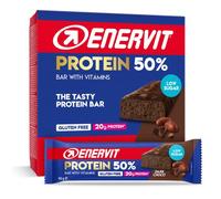 Enervit High Protein Bar 50%, Dark Choco (Box of 12 Bars)