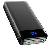 Enerwow Power Bank Portable Fast Charging Phone Charger, 27000mAh Battery Pack with USB C (In&Out) PD3.0 QC4.0 High-Speed Charging, Powerbank with LED Display for iPhone, Huawei
