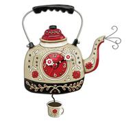 Enesco 35 cm Tea Light Clock, Resin, Multi-Coloured, 28x28x35.6 cm