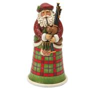 ENESCO 4018857 Nollaig Chridheil Scottish Santa Resin 18.5 cm