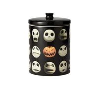 Enesco 6001019 Disney Ceramics Nightmare Before Christmas Jack Skellington Cookie Jar Canister, Black