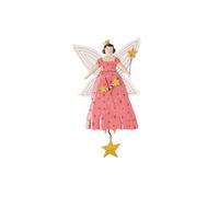 Enesco Allen Designs Fairy Princess Freya Wall Clock - Battery Operated Pendulum Analog Clock, Stone Resin Decorative Clocks for Walls Home Decor Kitchen Clocks, 11.5 Inch