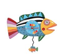 Enesco Allen Designs Rainbow Fish Clock Clocks