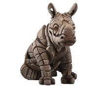 Enesco Beige Stone Resin Contemporary Rhinoceros Calf Sculpture
